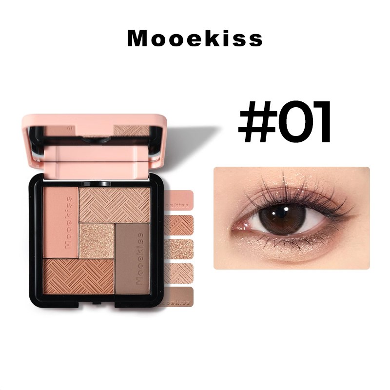 Bảng phấn mắt 5 ô thay lõi Mooekiss