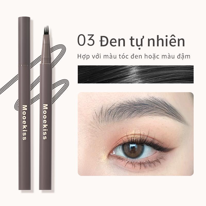 Mooekiss Bút Mày Nước 4 Nhánh 0.55ml 03 Đen Tự Nhiên