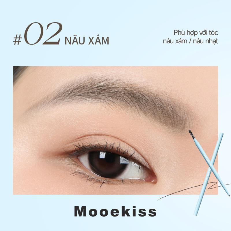 Mooekiss Chì kẻ mày mịn lì 0.1g 02 Nâu tro