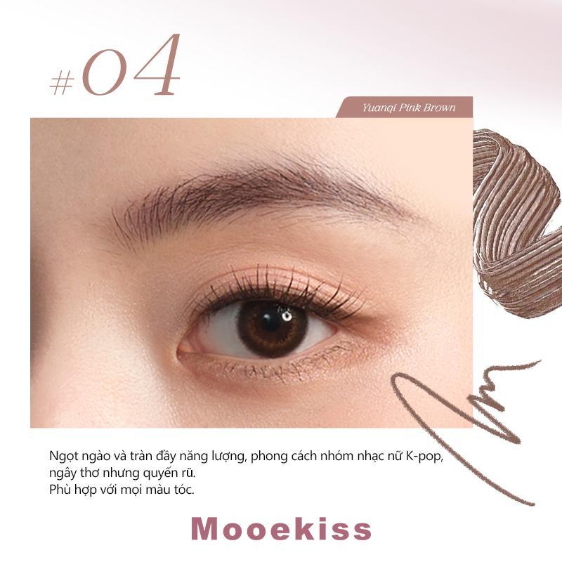 Mooekiss Chì mày 2 đầu & chuốt mày - 04 Nâu hồng
