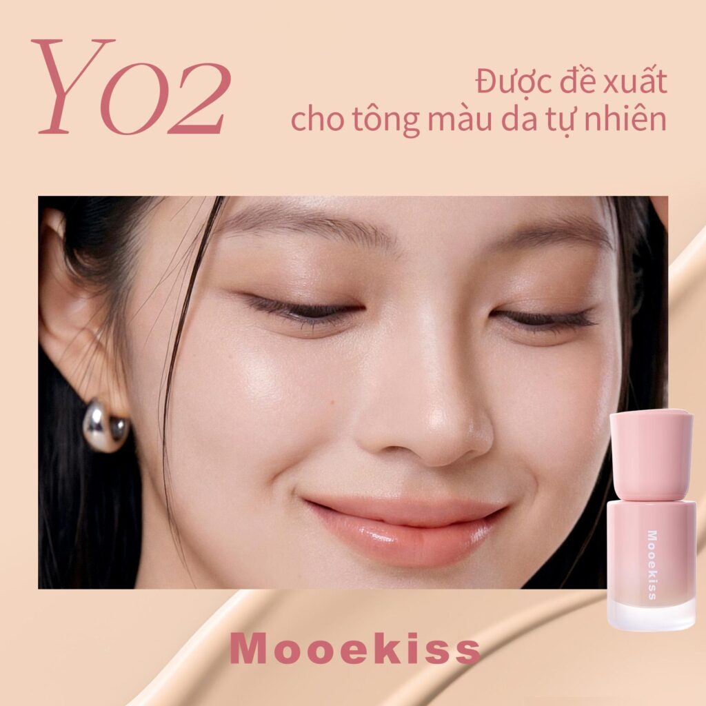 Mooekiss Kem nền căng bóng dạng tinh chất 30g Y02 (da khô)