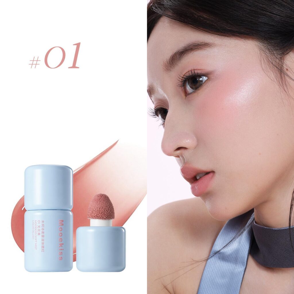 Mooekiss Má hồng lỏng lì mịn 6.5g 01 Quả vả