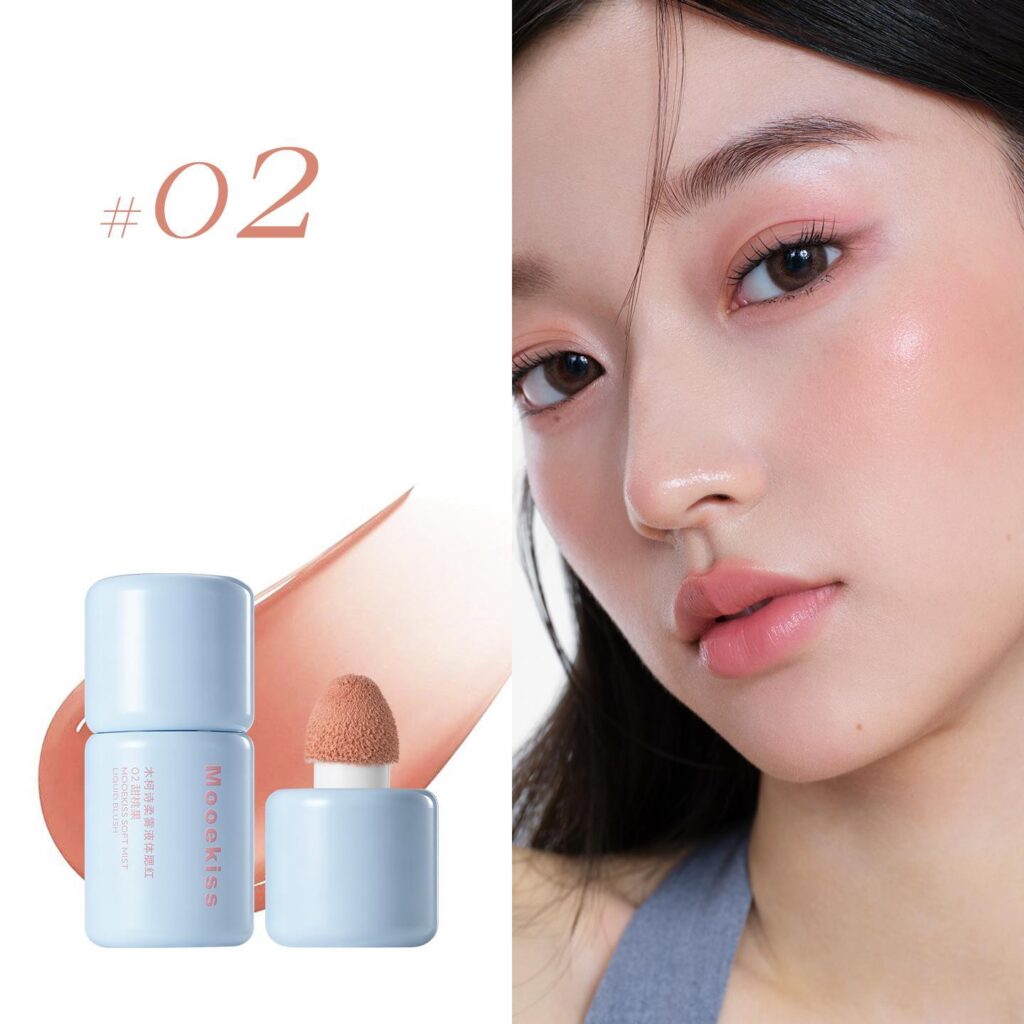 Mooekiss Má hồng lỏng mờ 6.5g - 02 Đào