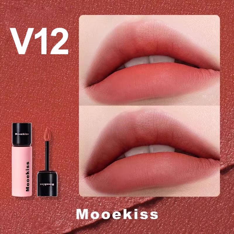 Mooekiss Son Bùn Lì Nhung 3g - V12 Creme Brulee Pháp