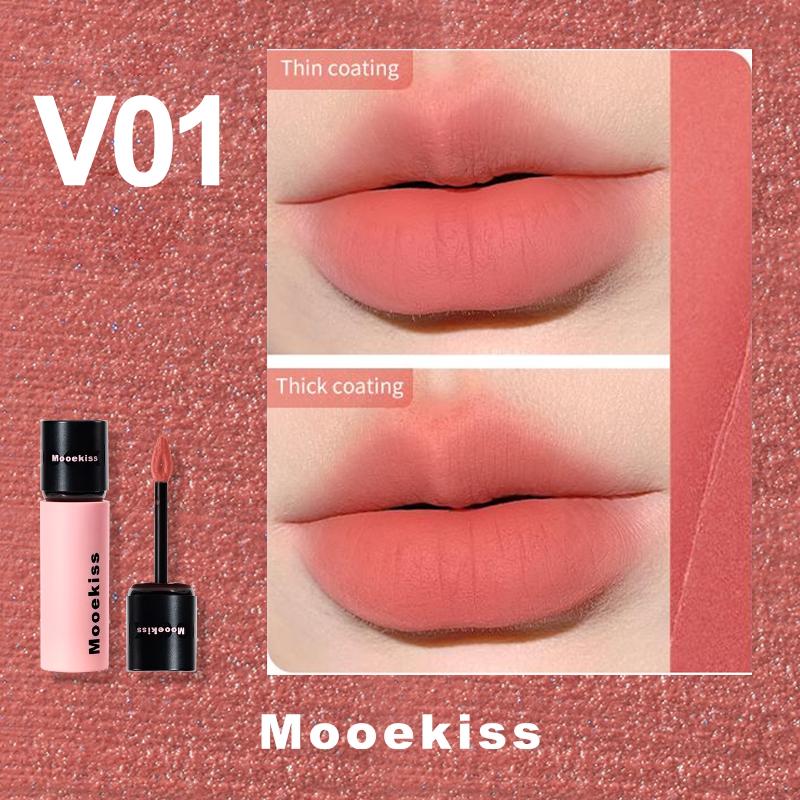Mooekiss Son Mud Lì Mịn 3g - V01 Trà Sữa Bá Tước