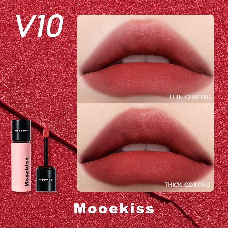 Mooekiss Son bùn lì mịn 2g - V10 Lê đỏ latte