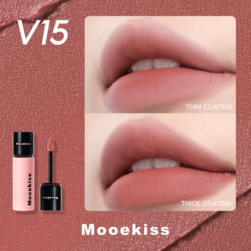 Mooekiss Son bùn lì mịn 2g - V15 Hồng khói mơ muối