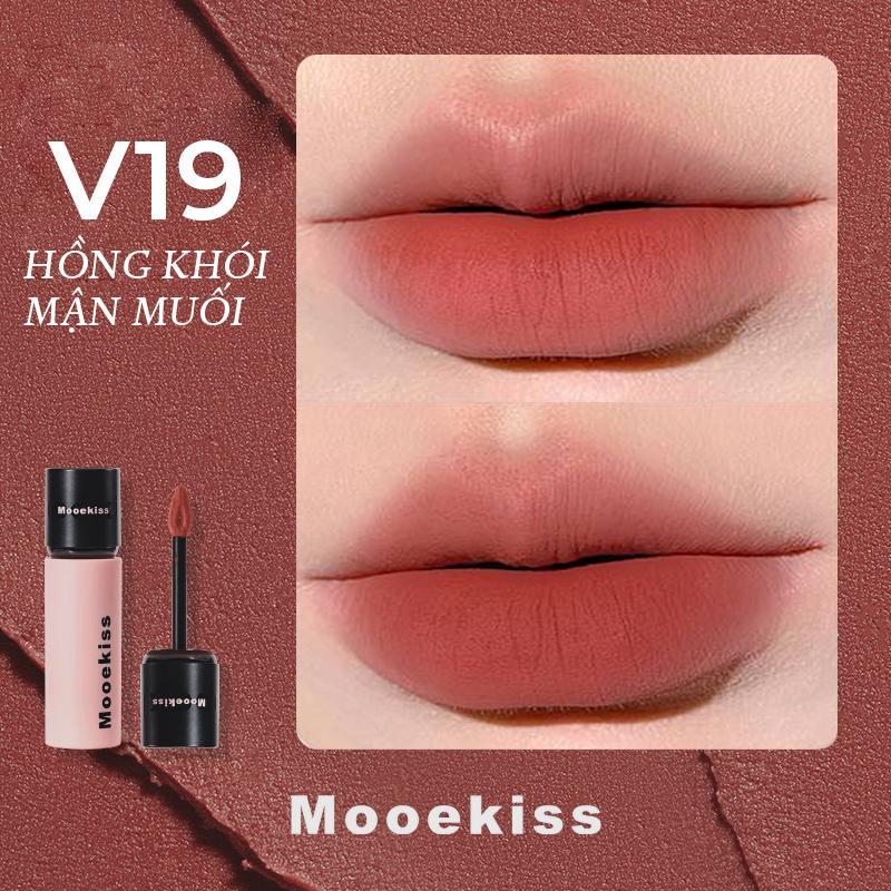 Mooekiss Son bùn lì mịn 2g - V19 Latte đậu phộng