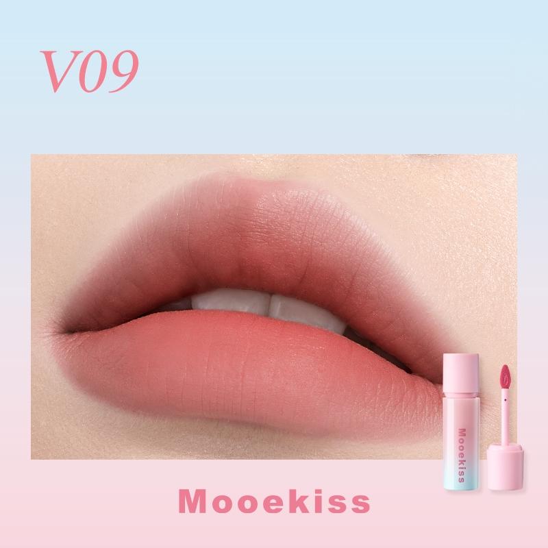 Mooekiss Son bùn tinh chất Velvet Mist (bản hồng xanh) 3g - V09