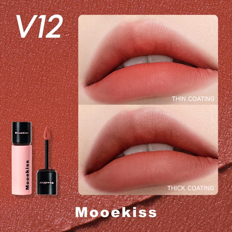 Mooekiss Son kem bùn lì mịn 2g V12 Kem brûlée Pháp