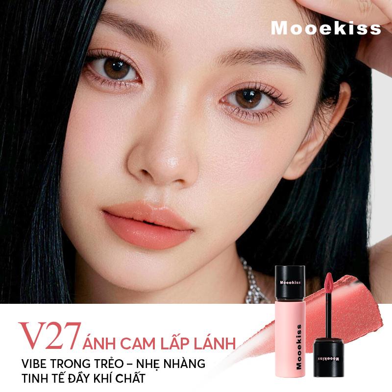 Mooekiss Son kem lì mờ 3g - V27 Cam Biển Ánh Nhẹ
