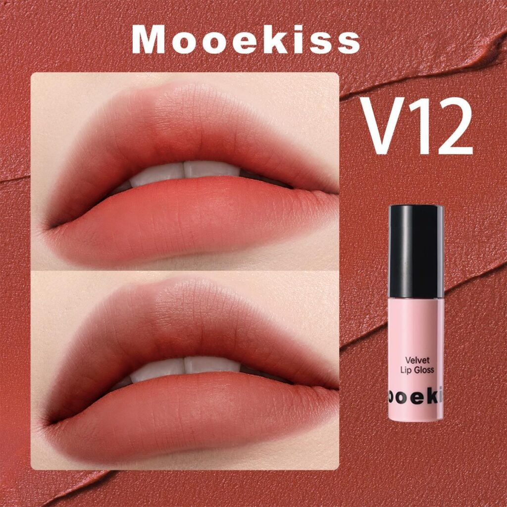 Mooekiss Son kem mousse mờ 1g - V12 Kem Cháy Pháp