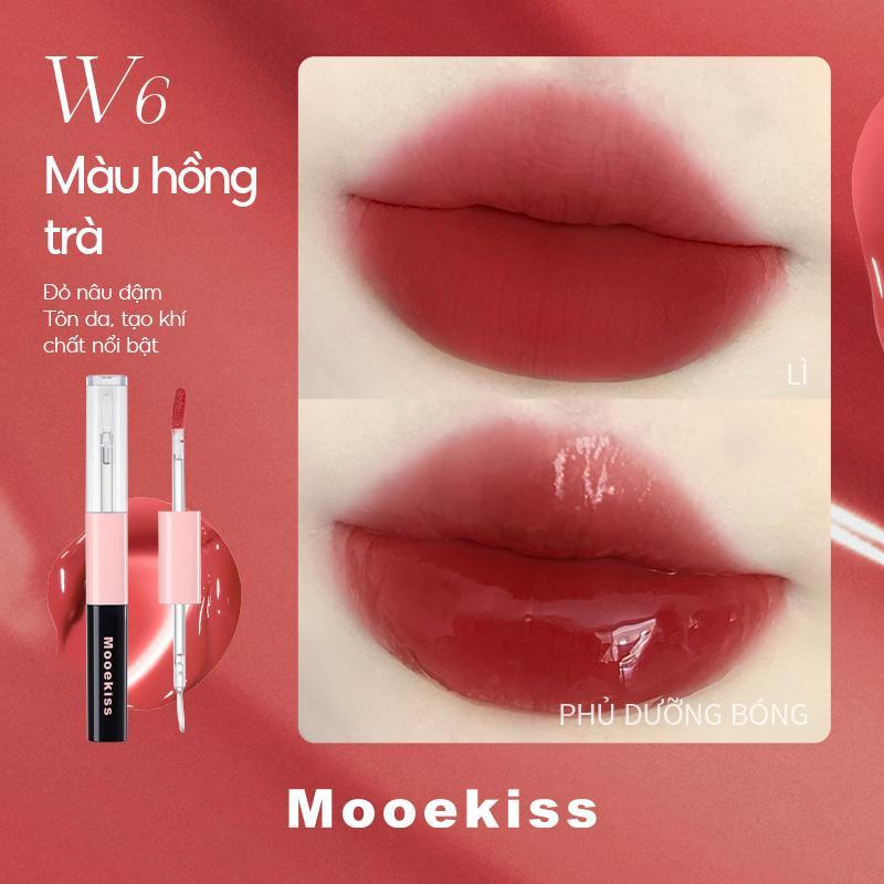 Mooekiss Son tint hai đầu bền màu 1.5g+1.5g W6 Thạch trà đen