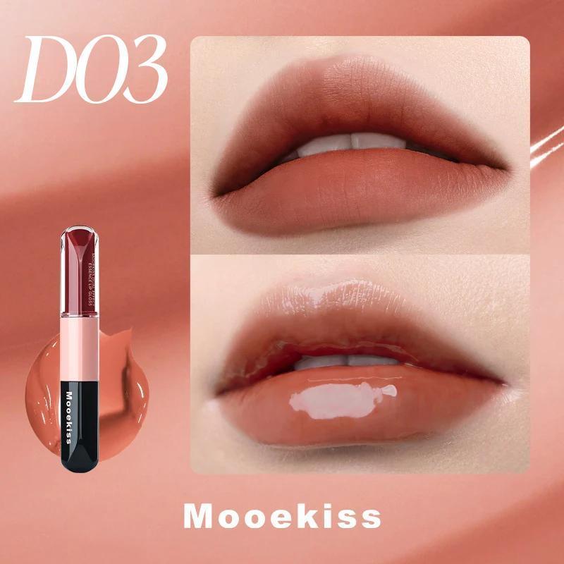 Mooekiss Son tint serum hai đầu 3ml+3ml D03 Caramen kem cháy