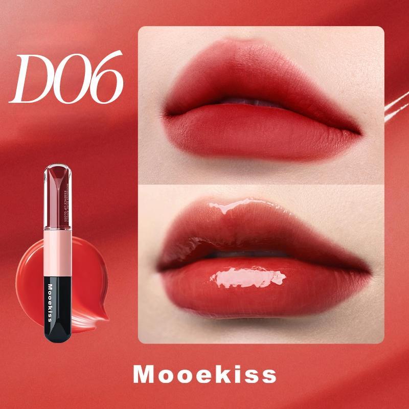 Mooekiss Son tint serum hai đầu 3ml+3ml D06 Rượu ngọt lê đỏ