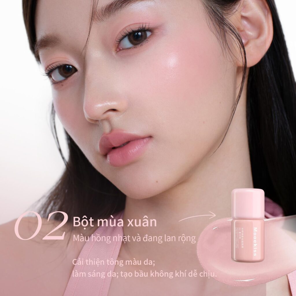 Mooekiss Tạo Sáng Dạng Lỏng Mềm 6.5g 02 Hồng Ngày Xuân