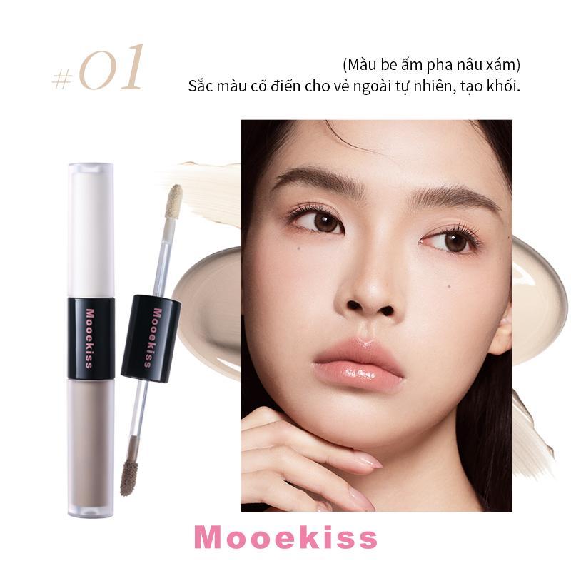 Mooekiss Tạo khối dạng lỏng hai đầu 2.5g+2.5g - 01 Trắng Ngà Mềm